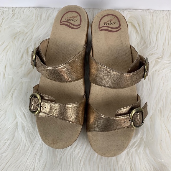 Dansko Shoes | Dansko Sophie Metallic Sandals | Poshmark